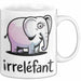Elefant Tier Tasse Geschenk Lustige Geschenkidee Spruch Irrellefant Weiß Trendation