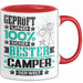 Camper Geschenk Lustiger Spruch für Camper Geschenkidee Bester Camper Der Welt Rot Trendation