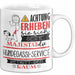 Hundegassi-Service Tasse Geschenk Lustiger Spruch Bitte Erheben Sie Sich Seine Majestät Die Hundegassi-Service Betritt Den Raum Weiß Trendation