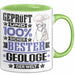 Geologe Geschenk Lustiger Spruch für Geologe Geschenkidee Bester Geologe Der Welt Grün Trendation