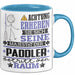 Paddler Geschenk Tasse Lustiger Spruch Erheben Sie Sich Der Paddler Betritt den Raum Blau Trendation