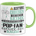 Pop-Fan Geschenk Tasse Lustiger Spruch Erheben Sie Sich Der Pop-Fan Betritt den Raum Grün Trendation