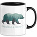 Wildtierschutz Tasse Geschenk Lustige Geschenkidee Spruch Bewahren und Schützen Schwarz Trendation