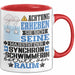 Synchronschwimmerin Geschenk Tasse Lustiger Spruch Erheben Sie Sich Der Synchronschwimmerin Betritt den Raum Rot Trendation