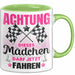 Führerschein Bestanden Geschenk Tasse Bestandener Führerschein Achtung Dieses Mädchen Darf Jetzt Fahren Fahrschule Kaffee-Becher Grün Trendation