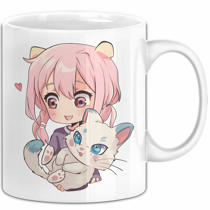 Anime Tasse Geschenk Grafik Weiß Trendation