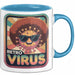 Computerprogrammierer Softwareingenieur Tasse Geschenk Lustige Geschenkidee Spruch Retro Virus Blau Trendation