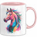 Pferd Tier Liebhaber Tasse Becher Geschenk Lustige Geschenkidee Spruch Rosa Trendation