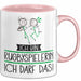 Geschenk für Rugbyspielerin Tasse Lustige Geschenkidee Geburtstag Ich Bin Rugbyspielerin Ich Darf Das Rosa Trendation