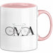 Oma Großmutter Tasse Becher Geschenk Lustige Geschenkidee Spruch Oma Fahrrad Radfahren Rosa Trendation