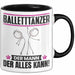Balletttänzer Tasse Geschenk für Balletttänzer Der Mann Der Alles Kann Geschenkidee zum Geburtstag Schwarz Trendation