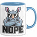 Nashorn Tasse Geschenk Lustige Geschenkidee Spruch Nö Blau Trendation