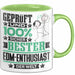 EDM-Enthusiast Geschenk Lustiger Spruch für EDM-Enthusiast Geschenkidee Bester EDM-Enthusiast Der Welt Grün Trendation