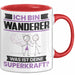 Wanderer Tasse Geschenk für Wanderer Geburtstag Lustiger Spruch Kaffee-Becher Was Ist Deine Superkraft Rot Trendation