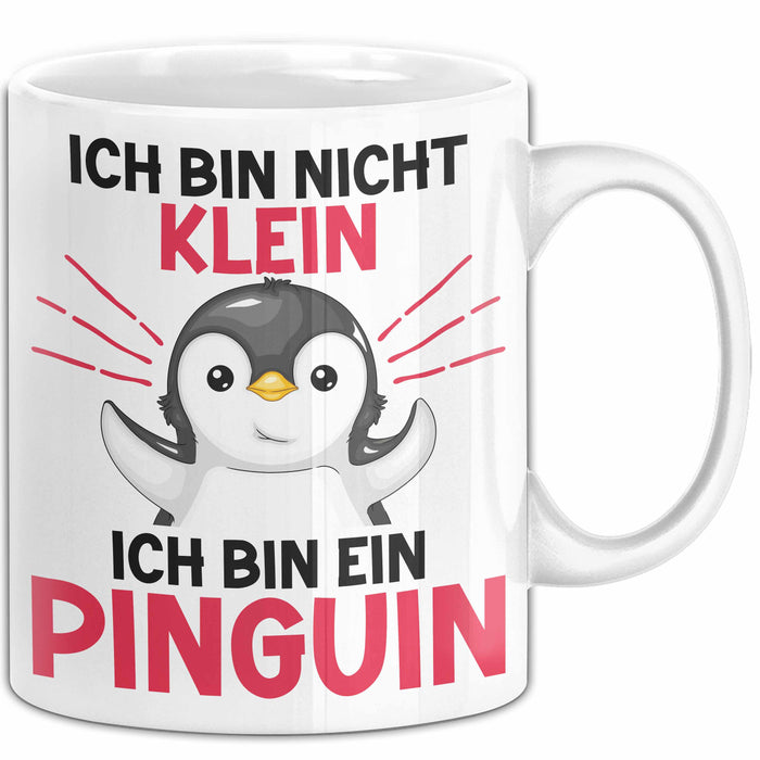 Lustige Tasse Geschenk Pinguin Mit Sonnenbrille Cooles Design Weiß Trendation