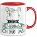 Geschenk für Jazz-Liebhaberin Tasse Lustige Geschenkidee Geburtstag Ich Bin Jazz-Liebhaberin Ich Darf Das Rot Trendation