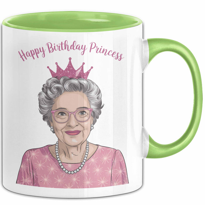 Geburtstagsfeier Tasse Geschenk Lustige Geschenkidee Spruch Alles Gute Zum Geburtstag Prinzessin Grün Trendation