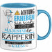 Rapperin Tasse Geschenk Lustiger Spruch Bitte Erheben Sie Sich Seine Majestät Die Rapperin Betritt Den Raum Blau Trendation
