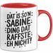 Sabine Tasse Geschenk Dat Is So'n Sabine Ding Dat Raffste Eh Nicht Geschenkidee Becher mit Name Rot Trendation