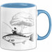 Angelliebhaber Fischer Tasse Geschenk Lustige Geschenkidee Spruch Blau Trendation