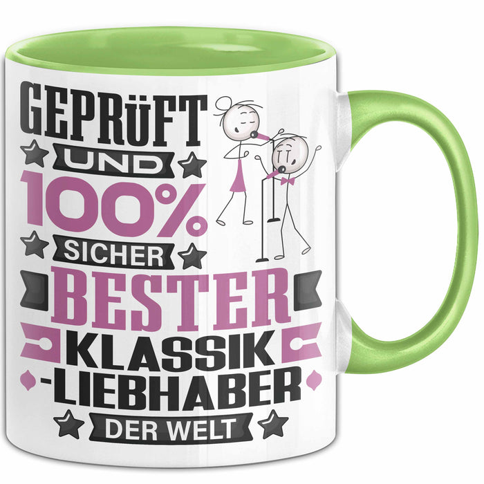Klassikliebhaber Geschenk Lustiger Spruch für Klassikliebhaber Geschenkidee Bester Klassikliebhaber Der Welt Grün Trendation