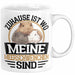 Meerschweinchen Geschenk Tasse Spruch Meerschweinchen-Besitzerin Geschenkidee Kaffee-Becher Weiß Trendation