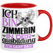 Zimmerin Ausbildung Start Geschenk Tasse Ich Bin Zimmerin In Der Ausbildung Ich Darf Das Kaffee-Becher Geschenkidee Rot Trendation