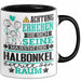 Halbonkel Geschenk Tasse Lustiger Spruch Erheben Sie Sich Der Halbonkel Betritt den Raum Schwarz Trendation