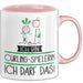 Geschenk für Curling-Spielerin Tasse Lustige Geschenkidee Geburtstag Ich Bin Curling-Spielerin Ich Darf Das Rosa Trendation