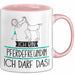 Geschenk für Pferdefreundin Tasse Lustige Geschenkidee Geburtstag Ich Bin Pferdefreundin Ich Darf Das Rosa Trendation