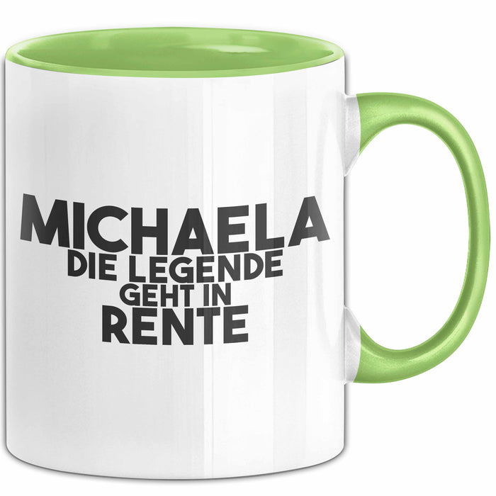 Michaela Tasse Michaela – Die Legende Geht In Rente Geschenk