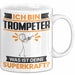Trompeter Tasse Geschenk für Trompeter Geburtstag Lustiger Spruch Kaffee-Becher Was Ist Deine Superkraft Weiß Trendation