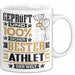 Athlet Geschenk Lustiger Spruch für Athlet Geschenkidee Bester Athlet Der Welt Weiß Trendation