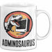 IT Informatiker Nerd Tasse Geschenk Adminosaurus Spruch Weiß Trendation