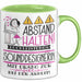 Sounddesignerin Tasse Geschenk Lustig Abstand Halten Hochleistungs-Sounddesignerin Mit Drang Zur Perfektion Bei Der Arbeit Grün Trendation