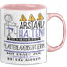 Plattenladenbesitzerin Tasse Geschenk Lustig Abstand Halten Hochleistungs-Plattenladenbesitzerin Mit Drang Zur Perfektion Bei Der Arbeit Rosa Trendation