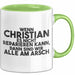 Christian Tasse Wenn Christian Nicht Repariert, Sind Wir Am Arsch Geschenk Grün Trendation