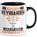 Keyboarder Tasse Geschenk für Keyboarder Geburtstag Lustiger Spruch Kaffee-Becher Was Ist Deine Superkraft Schwarz Trendation