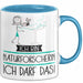 Geschenk für Naturforscherin Tasse Lustige Geschenkidee Geburtstag Ich Bin Naturforscherin Ich Darf Das Blau Trendation