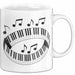 Pianist Tasse Geschenkidee für Fans klassischer Tastenklänge Weiß Trendation