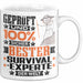 Survival-Experte Geschenk Lustiger Spruch für Survival-Experte Geschenkidee Bester Survival-Experte Der Welt Weiß Trendation