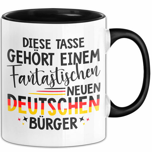 Deutschland Deutscher Bürger Tasse Becher Geschenk Lustige Geschenkidee Spruch Diese Tasse Gehört Einem Fantastischen Neuen Deutschen Burger Trendation