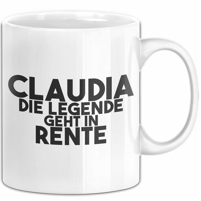Claudia Tasse Claudia – Die Legende Geht In Rente Geschenk
