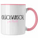 Trendation - Jobwechsel Tasse Geschenk Kollegin Kollege Lustig Abschiedsgeschenk Sprüche - Glückwunsch Zur Flucht Abschied Rosa Trendation