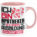 Apotheker Ausbildung Tasse Geschenk Ich Bin Apotheker In Der Ausbildung Ich Darf Das Geschenkidee Spruch Rosa Trendation