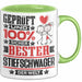 Stiefschwager Geschenk Lustiger Spruch für Stiefschwager Geschenkidee Bester Stiefschwager Der Welt Grün Trendation