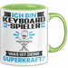 Keyboard-Spieler Tasse Geschenk für Keyboard-Spieler Geburtstag Lustiger Spruch Kaffee-Becher Was Ist Deine Superkraft Grün Trendation