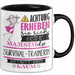 Survival-Trainerin Tasse Geschenk Lustiger Spruch Bitte Erheben Sie Sich Seine Majestät Die Survival-Trainerin Betritt Den Raum Schwarz Trendation