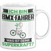 BMX-Fahrer Tasse Geschenk für BMX-Fahrer Geburtstag Lustiger Spruch Kaffee-Becher Was Ist Deine Superkraft Weiß Trendation