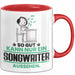 Songwriter Geschenk Tasse So Gut Kann Nur Ein Songwriter Aussehen Geschenkidee Kaffee-Becher Rot Trendation